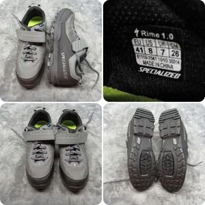 Specialized Mountain Bike Shoes Mens 8‎ Black Rime 1.0 Lace-Up Cycling NEW